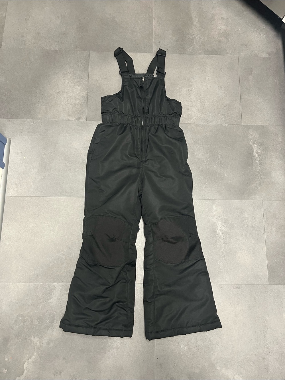 Kids Black Snow Bib Overalls